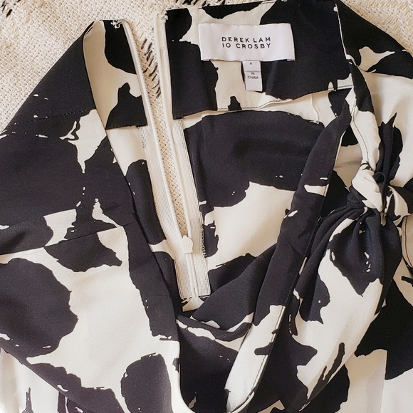 Derek Lam 10 Crosby Silk Ruffle Tie Skirt Sz 6 - Picture 5 of 8